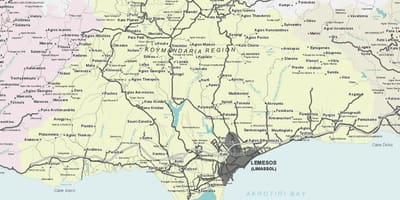 Карта лимассола Кипр