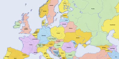 Карта Кипра и окружающих стран