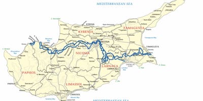Карта нисси Бич Кипр