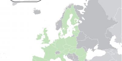 На карте Европы на Кипре