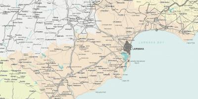 Карта ларнаки Кипр